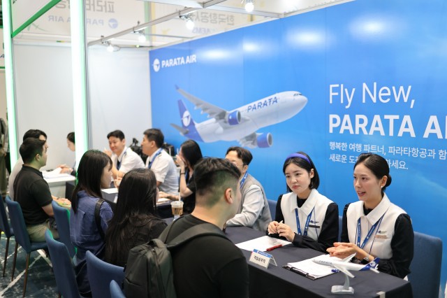 파라타항공은 16일 서울 강서구 코엑스마곡에서 진행된 제8회 항공산업 잡페어(Job Fair)에 참가했다. /파라타항공
