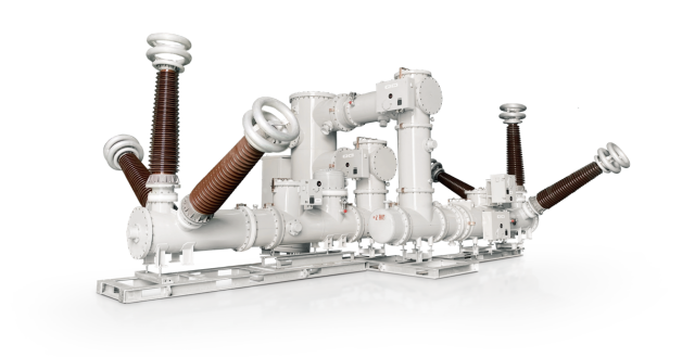 HD현대일렉트릭의 독자 개발한 SF6-Free 고압차단기(가스절연개폐장치). /HD현대