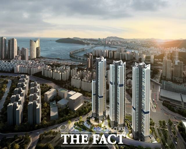 부산 우동 2구역의 베뉴브 해운대 조감도. /베뉴브 해운대