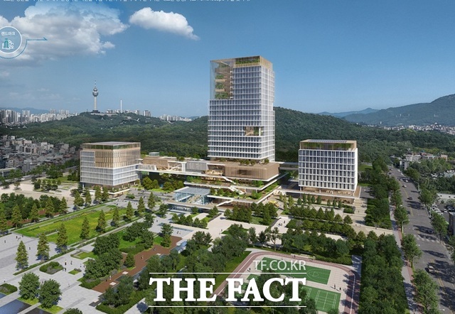 대구시가 17일 발표한 신청사 공모 당선작 FORETscape 숲이 깃든 문화청사./ 대구시