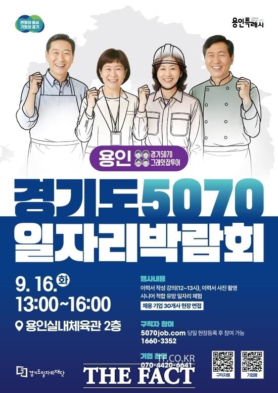 경기도와 경기도일자리재단이 오는 23일 경기 광주하남상공회의소에서 진행하는 2025 경기도 5070 일자리박람회 in 광주 안내 포스터. /경기도일자리재단