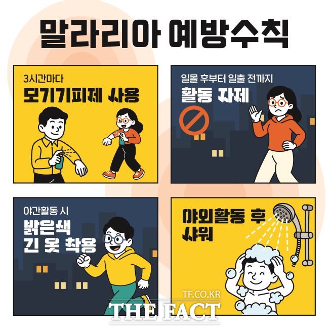 말라리아 예방수칙 안내문. /부천시