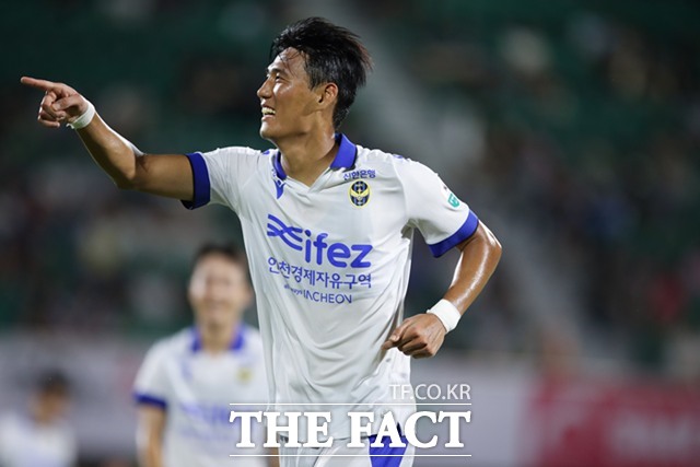 해결사로 거듭나고 있는 인천의 박호민./K리그