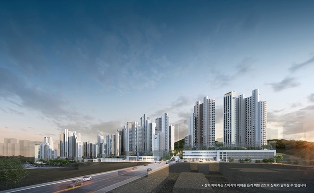 GS건설은 19일 경기도 광명시 철산동 광명12R구역을 재개발하는 철산역자이 아파트의 견본주택을 열고 본격 분양에 나선다고 밝혔다. /GS건설