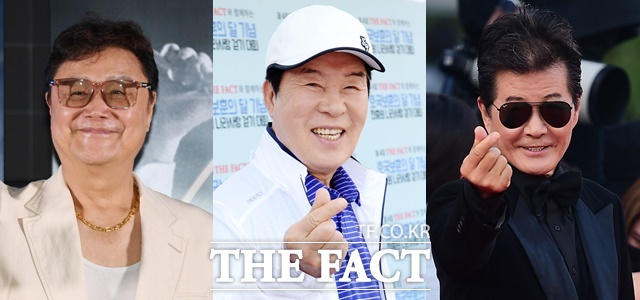 대한가수협회는 본래 가수들의 울타리이자 대중음악의 구심점이어야 한다. 안타깝게도 지금 협회는 제 역할을 망각한 채 자리 다툼의 각축장이 되고 말았다. 왼쪽부터 초대 회장 남진, 2대 고 송대관, 3~4대 태진아. /더팩트 DB