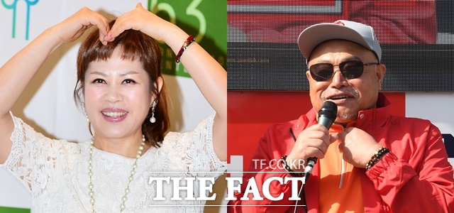 가수 김흥국(오른쪽)은 회장 시절 '희망콘서트'를 진행하며 각종 의혹이 제기되며 내홍에 시달렸다. 이자연(왼쪽) 역시 역시 논란에서 자유롭지 못하다. 그에겐 공익을 내세우면서 사익을 버리지 못했다는 불신이 남았다. /더팩트 DB