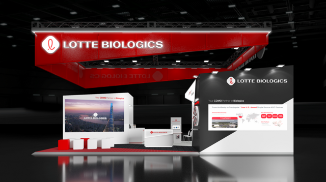롯데바이오로직스 CPHI World Wide 단독부스. /롯데바이오로직스