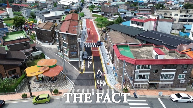 최근 준공된 당진 합덕도시계획도로 모습. /당진시