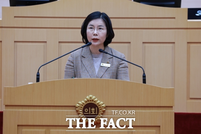 박경미 전남도의원이 발언하고 있다./전남도의회