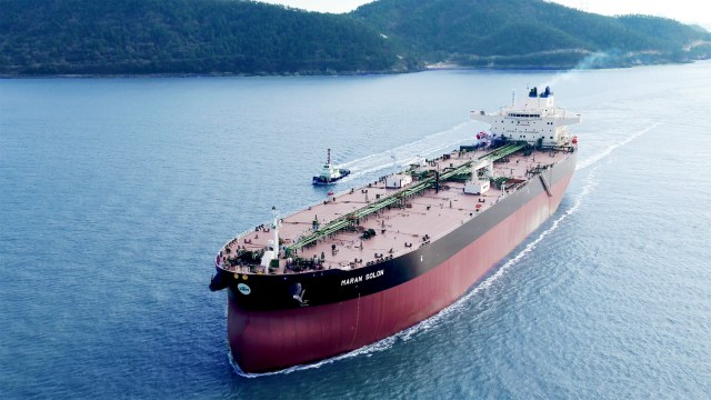 대한조선 수에즈막스급(157K COT) 원유운반선. /대한조선