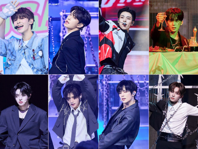 Mnet 보이즈 2 플래닛 Brat Attitude 팀의 강우진 김건우 김준민 유강민 조우안신 전이정 이상원 이리오(왼쪽 위부터 시계 방향)가 파이널 무대를 앞둔 각오를 밝혔다./Mnet