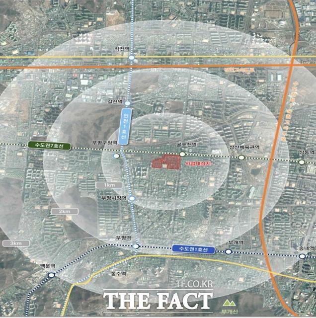 부평구 굴포천역 남측 도심공공주택 복합사업 위치도/인천시