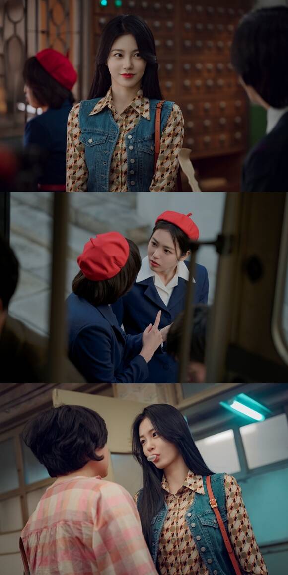 신예은은 백번의 추억에서 신입 버스 안내양 서종희 역으로 다채로운 매력을 선보이는 중이다. /SLL