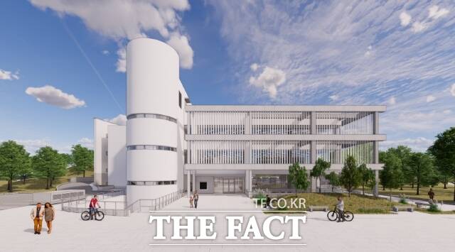 경기 고양시가 기존 백석도서관을 전면 리모델링해 오는 2026년 9월 개관할 예정인 전국 최대 규모 영어전문공공도서관인 ‘고양영어도서관(가칭)’을 투시도./고양시