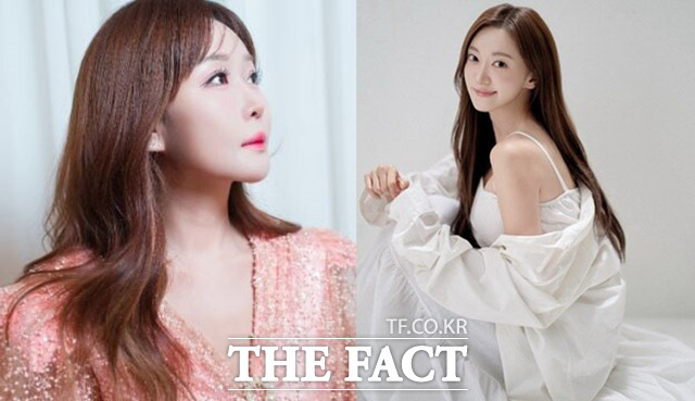 가수 노수현(왼쪽)과 배우 장서비가 오는 29일 경기 고양시 장항야구장에서 열리는 더킴로펌배 제19회 한스타 연예인 야구리그에서 시구를 할 예정이다. /한스타