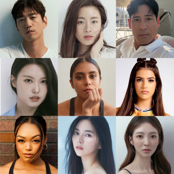 배우 성준과 강소라(위쪽 사진의 왼쪽과 가운데) 등이 하이브 아메리카와 파라마운트 픽처스가 공동 제작하는 K-POP 영화에 출연한다. /하이브