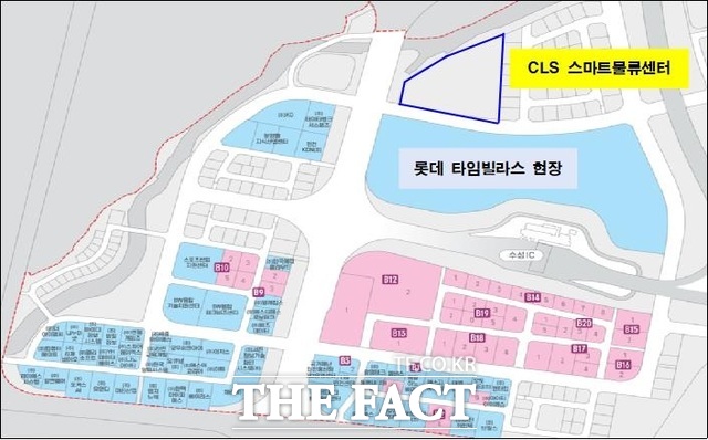 대구시 수성구 대흥동 알파시티에 위치한 쿠팡 스마트물류센터 위치도. /대구시
