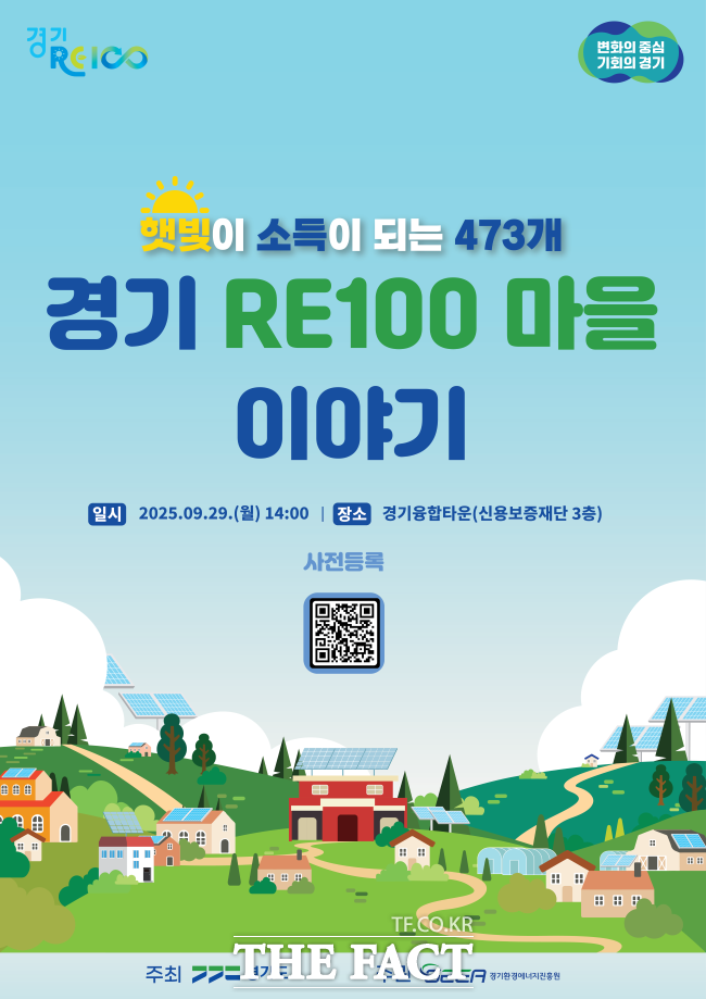‘경기 RE100 마을 이야기’ 홍보물. /경기도