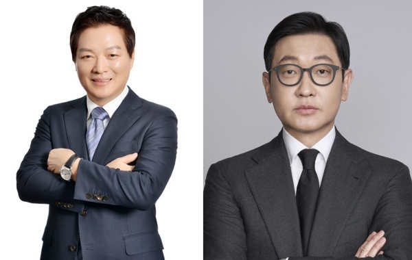 이번 인사에서 사장으로 승진한 박주형 신세계백화점 대표(왼쪽)와 문성욱 시그나이트 대표(오른쪽). /신세계