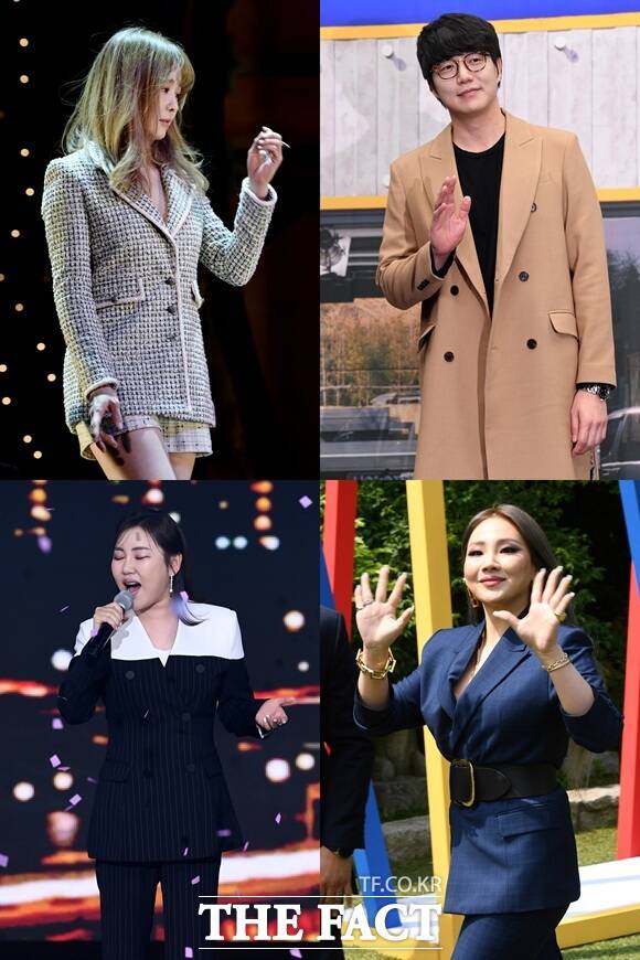 가수 옥주현 성시경 씨엘 송가인(왼쪽 위부터 시계방향). 실제로 1인 기획사는 조건에 따라 기획업을 등록하지 않고 운영할 수 있다. 다만 이 조건을 정확하게 인지하고 구분하는 업계 관계자는 취재 과정에서 만날 수 없었다./더팩트DB