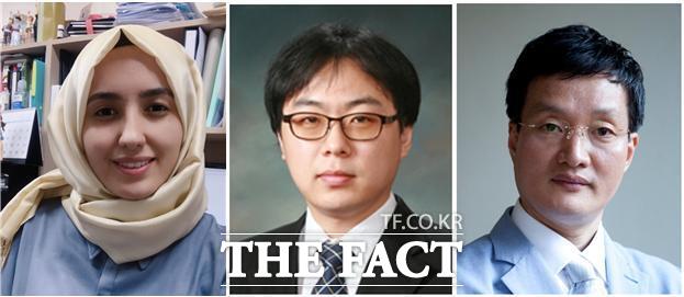 국립순천대 연구진(왼쪽부터, Dr. Sultan Pulat, 김항건 교수, 백만정 교수)./국립순천대학교