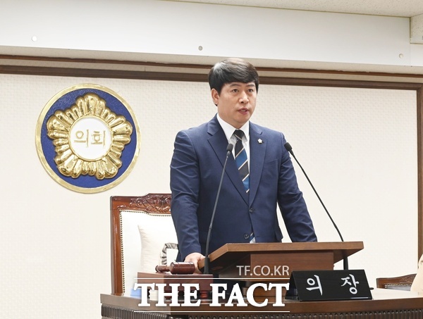 대전 중구의회가 26일 제269회 임시회를 마무리했다. 오은규 의장이 폐회를 선언하고 있다. /대전 중구의회