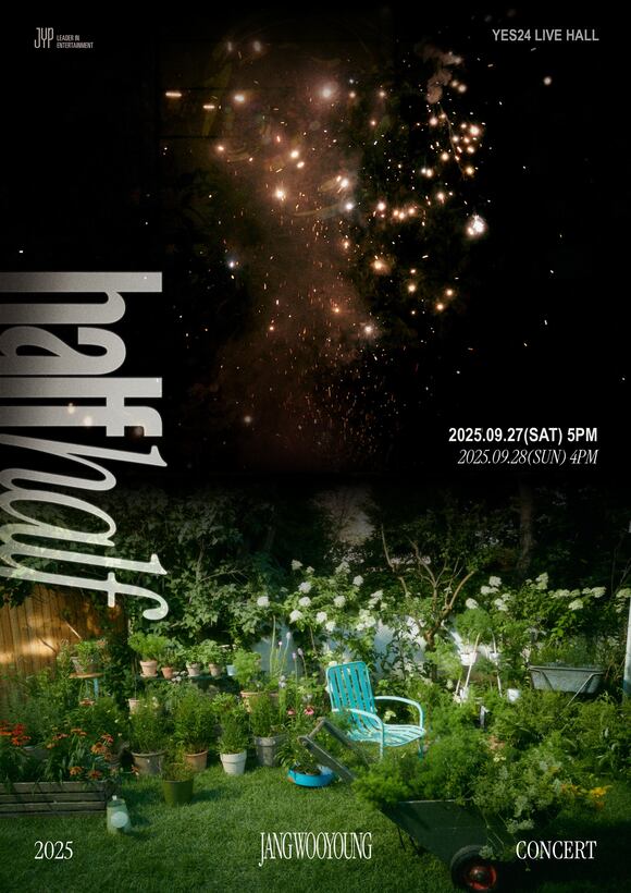 가수 장우영이 27일과 28일 서울 광진구 YES24 라이브홀에서 2025 Jang Wooyoung Concert half half를 개최한다./JYP엔터테인먼트