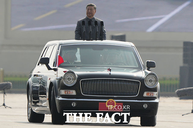 유엔 상임이사국인 중국은 대만의 유엔 재가입을 강력히 반대하고 있다. 사진은 시진핑 중국 국가주석이 지난 3일 오전 9시(현지시간) 중국 베이징 톈안먼 광장에서 열린 전승절 80주년(중국인민 항일전쟁 및 세계 반파시스트 전쟁 승리 80주년) 기념 열병식에 참석해 카퍼레이드를 진행하는 모습. /AP.뉴시스