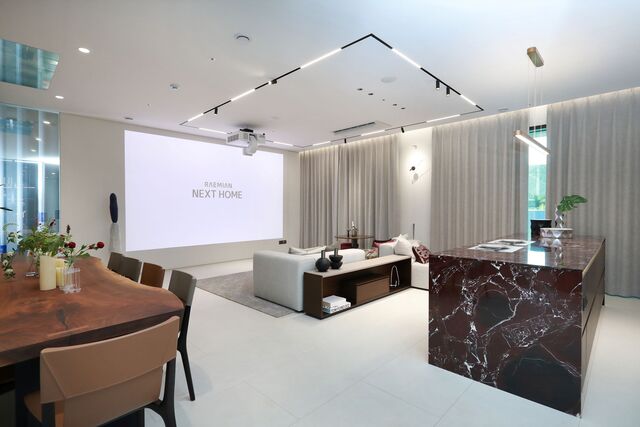 넥스트 라멘으로 확장한 통합형 거실 구조. /삼성물산