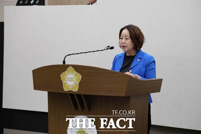 최연숙 당진시의원은 25일 5분 자유발언을 통해 기후변화에 대응한 안전관리 기준 강화를 촉구했다. /당진시의회