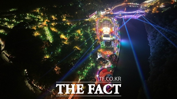 제16회 대전효문화뿌리축제 야경 모습. /대전 중구