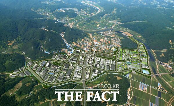 대전도시공사가 대전 서구 평촌동 일원에 조성 중인 평촌일반산업단지 내 지원시설용지 10필지에 대해 본격 분양을 시작한다. 사진은 조감도. /대전도시공사