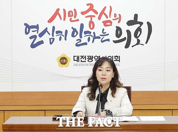 김민숙 대전시의회 의원(민주당, 비례대표). /대전시의회