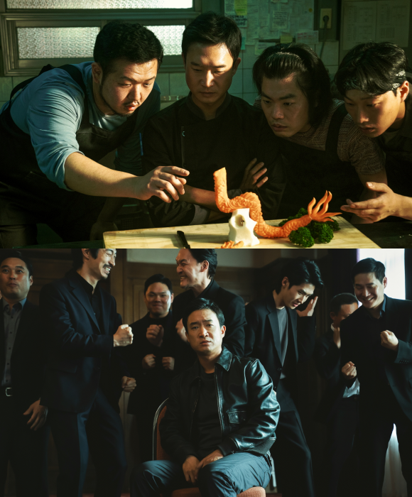 조우진은 식구파의 2인자이자 중식당 주방장인 투잡 요리사 순태 역을 맡아 열연을 펼쳤다. /하이브미디어코프