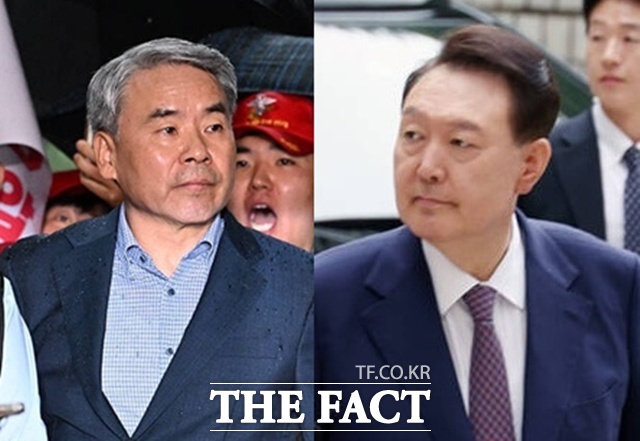 채상병 사건 외압 의혹을 수사하는 이명현 특별검사팀이 이르면 오는 30일 이종섭 전 국방부 장관 조사를 마무리한다. 이후 특검팀은 사건의 정점에 있는 윤석열 전 대통령의 출석 시기를 조율할 방침이다. 이종섭 전 국방부 장관(왼쪽)과 윤석열 전 대통령. /더팩트 DB