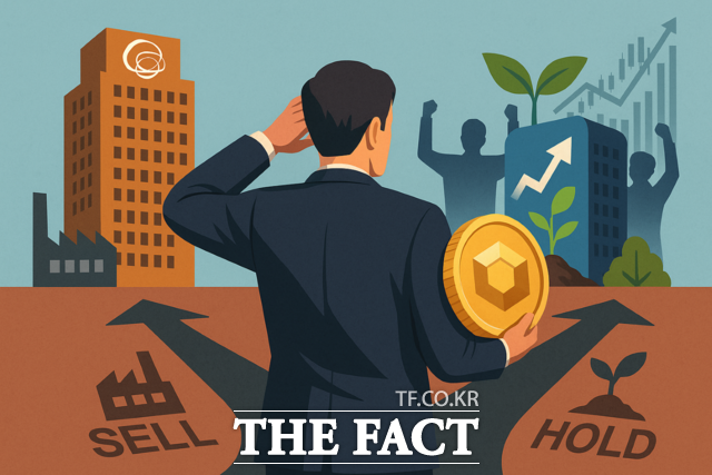 한화투자증권은 현재 보유 중인 두나무 지분의 처리 방안을 글로벌 IB 매각 등을 포함해 다각도로 검토하고 있다./ 챗GPT 생성 이미지