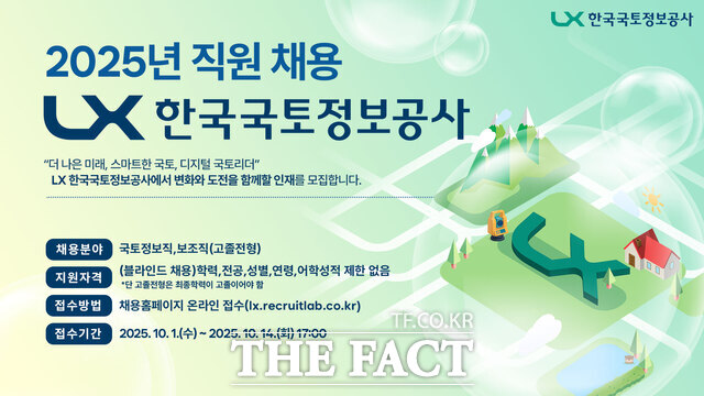 LX한국국토정보공사 2025년 직원 채용 포스터. /LX한국국토정보공사