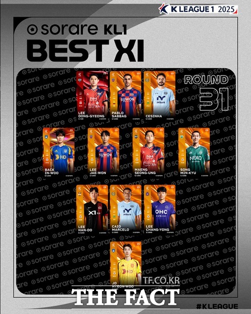 하나은행 K리그1 2025 31라운드 베스트11./K리그