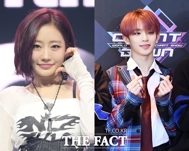 그룹 키스오프라이프(KISS OF LIFE) 쥴리(왼쪽)와 베리베리(VERIVERY) 강민이 열애설에 휩싸인 가운데 두 사람의 소속사가 공식 입장을 밝혔다. /더팩트 DB