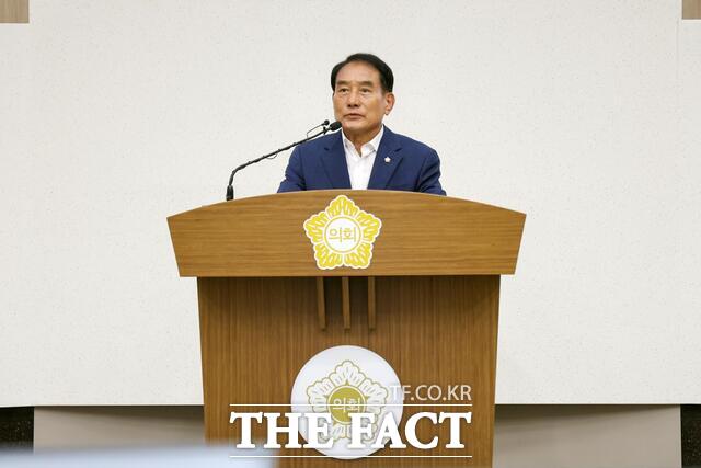 김덕주 당진시의원은 30일 5분 자유발언을 통해 당진시가 초고령사회에 대응하기 위해서는 양질의 노인 일자리 창출이 절실하다고 주장했다. /당진시의회