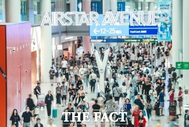 인천국제공항 제1여객터미널 에어사이드(면세구역) 전경. /더팩트DB
