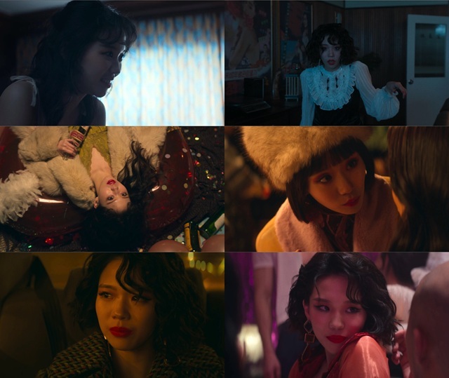 배우 이소이가 넷플릭스 오리지널 시리즈 애마에서 신성영화사 대표 구중호(진선규 분)의 연인이자 그를 이용해 배우가 되고자 하는 황미나 역을 연기했다. /넷플릭스