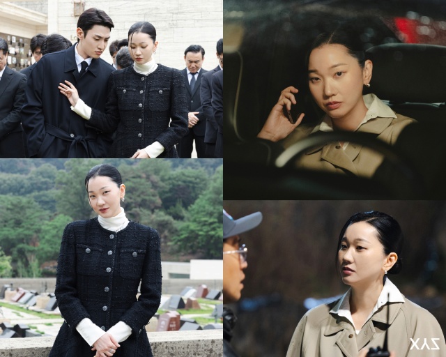 지니TV 오리지널 착한여자 부세미에서 가선영 역을 맡은 장윤주의 비하인드 스틸이 공개됐다. /엑스와이지스튜디오