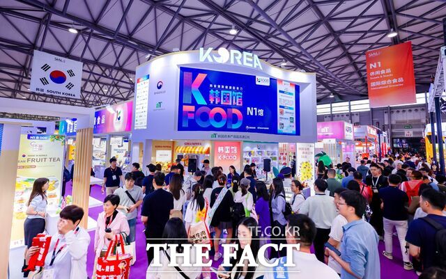 2025 상하이 국제식품박람회 통합한국관 전경. /aT