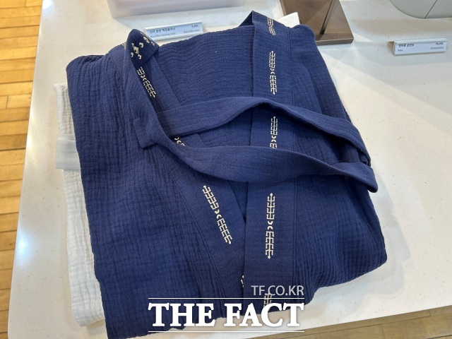 취재진의 눈길을 끈 천마총 금관 로브(robe). /이상빈 기자