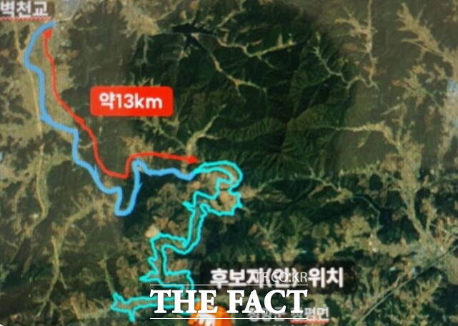 지천댐 후보지 위치도. /청양군