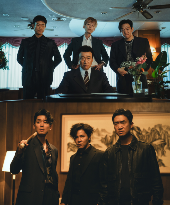 정경호는 보스로 조우진과 박지환을 얻었다고 남다른 애정을 드러냈다. /하이브미디어코프