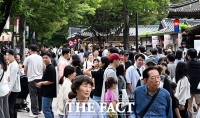  추석연휴 맞아 북적이는 민속촌 [포토]