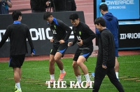  한국 적응 중인 카스트로프 '손흥민 옆에 꼭 붙어서 훈련' [TF사진관]