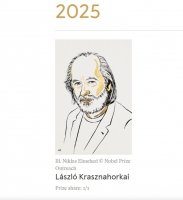  [속보] 2025 노벨문학상, 헝가리 작가 크러스너호르커이 라슬로